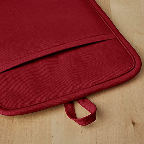 KitchenAid Ribbed Soft Silicone Pot Holder Set, Smoked Paprika, 7"x9"