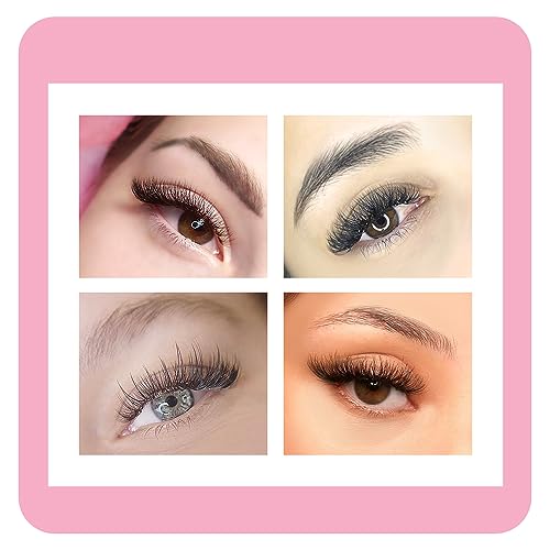 ANNAFRIS Individual Eyelash Extensions 16 Rows Matte Black D Curl Mix