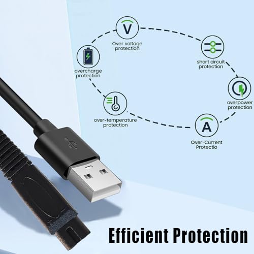 SEEHOM 5V USB Charging Cable for Freebird Head Shaver with Brush