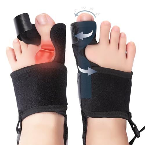 2 Pack Bunion Corrector for Women & Men, Orthopedic Bunion Splint for Hallux Valgus Pain Relief, Big Toe Separator, Adjustable Day/Night Support, Comfortable Hammer Toe Straightener
