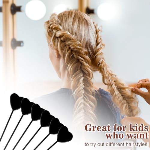 12Pcs Hair Braiding Tools Set Flexible Plastic Pull Through Styling Kit