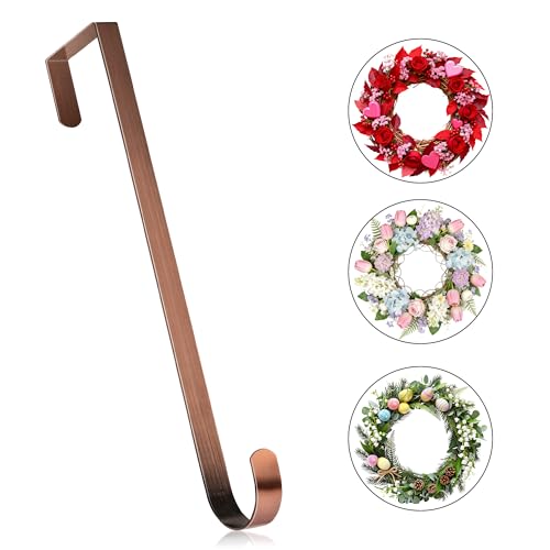 12-Inch Bronze Wreath Hanger for Front Door - St. Patrick's Day Decor