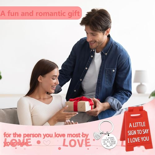 Mini I Love You Sign & Matching Keychain Set Valentine Gift