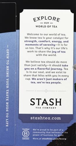 Stash Double Bergamot Earl Grey Black Tea, 18 Tea Bags (Pack of 2)
