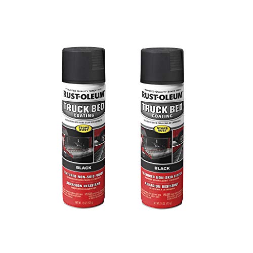 Rust-Oleum Truck Bed Coating Spray Paint, 15 oz (2 Pack) - Black