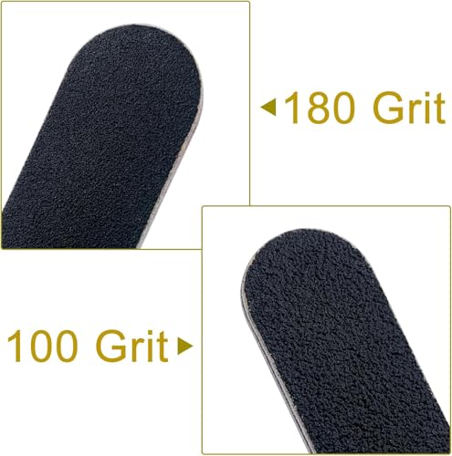 Professional Double-Sided Black Emery Board Nail Files 10-Pack