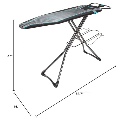 Minky Homecare Ergo Plus Ironing Board, 48" x 15", Black Multi