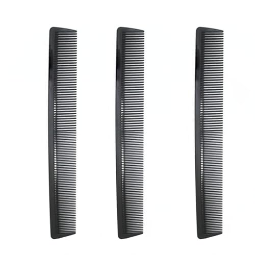 Avenoir Carbon Fiber Cutting Comb 3-Pack - Heat Resistant & Anti-Static