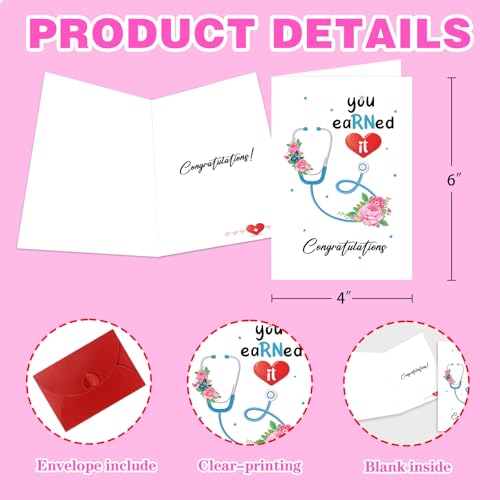 Nurse Graduation Card - You eaRNed It! Congrats Grad Card for New Nurses