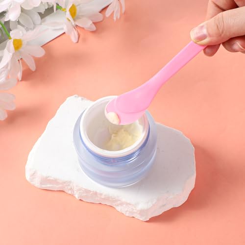20Pcs Makeup Spatula Scoops - Reusable Plastic Cosmetic Cream & Mask Spoons