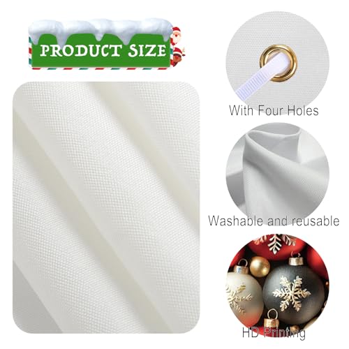 Nuxovilar Christmas Door Banner Covers - 2 Pack, 71x12 In Polyester