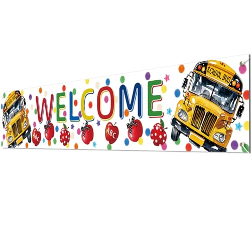 Colorful 6FT Welcome Banner for Back to School Events