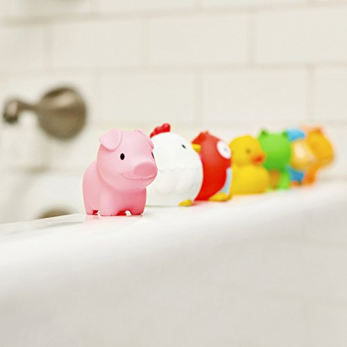 Munchkin Farm Animal Bath Squirters - 8 Pack for Babies