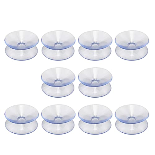 Pilarmuture 35mm Double-Sided Silicone Suction Cups - 10 Pack