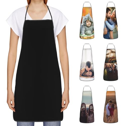 Personalized Cooking Apron for Men & Women - Custom Text & Photo