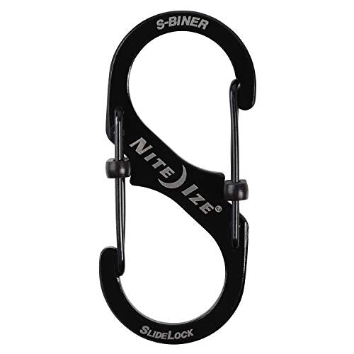 Nite Ize S-Biner SlideLock Dual Locking Carabiner #3 (Pack of 2)