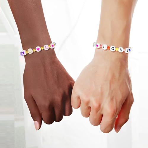 ARTDOT 800-Piece Alphabet E Beads for DIY Friendship Bracelets