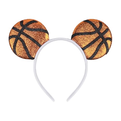 Doneace Basketball Glitter Sports Headband Game Day Hair Accessory