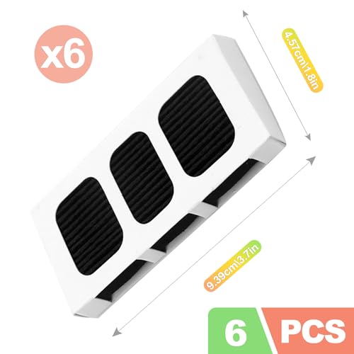 ZukoCert Refrigerator Air Filter 6 Pack - Compatible with Frigidaire Pure Air Ultra 2 & Electrolux 242047805