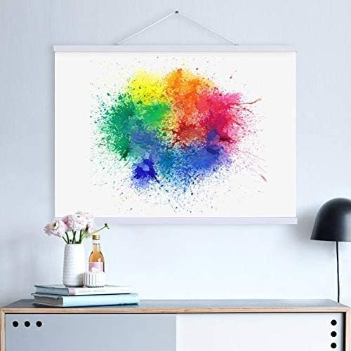 Benjia Magnetic Light Wood Poster Frame - 30x20, 30x30, 30x40 Sizes | Perfect for Photos & Artwork, White