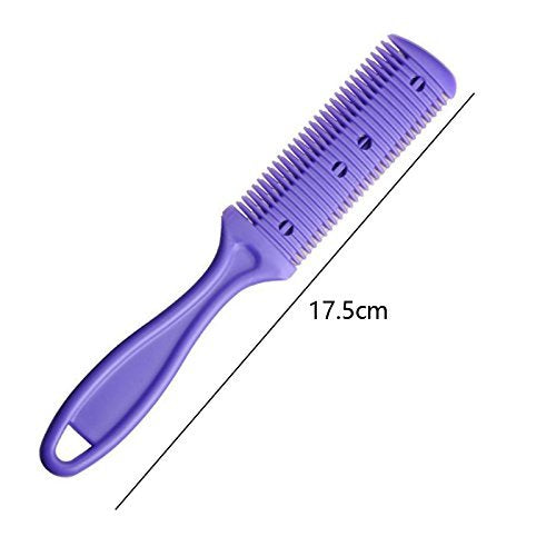 AKIRO 3 Pcs Double Edge Hair Thinning Comb & Razor Cutting Tool