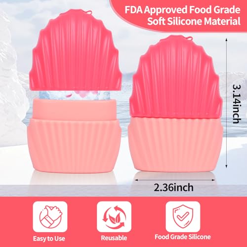 Daifanni Mermaid Silicone Ice Cube Roller for Face and Eyes (Pink)