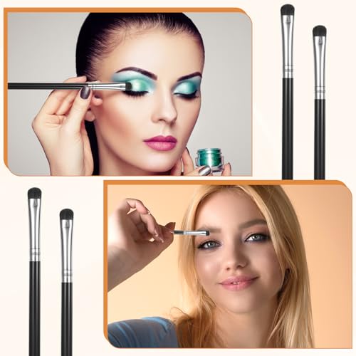 Xyembu 6-Piece Eye Makeup Brush Set, Black Concealer and Eyeshadow Brushes