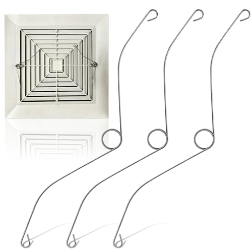 Kisangel 3 Pack Spring Clips for Bathroom Vent Fan Replacement, Metal Torsion Springs for Ceiling Exhaust Fans