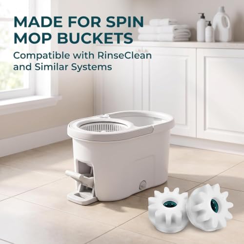 2PCS White Mop Pedal Replacement Gear Kit for OCedar Spin Mop Buckets