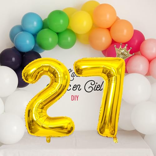Gold Number 21 Balloon Set for 21st Birthday & Celebrations