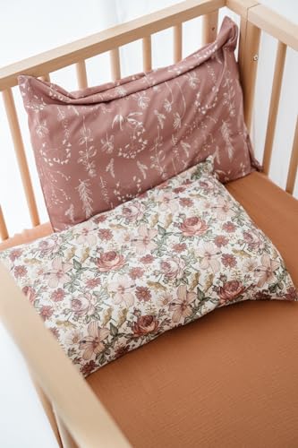 Little Jump 2-Pack Toddler Pillowcase - 14x19 Ultra Soft Vintage Floral