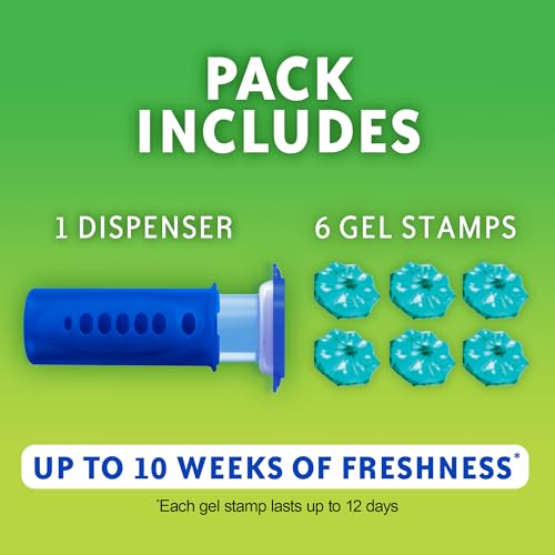 Scrubbing Bubbles Fresh Gel Toilet Bowl Cleaning Stamps, Citrus, 2-Pack