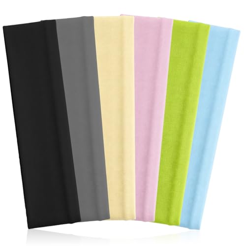 Amaxiu 6 Pcs Non-Slip Cotton Blend Headbands for Women Sports Yoga
