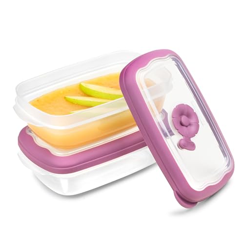 Tribello 8 OZ Microwave Food Storage Containers - 2 Pack