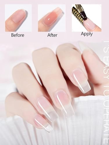 Yokilly Nail Forms for Acrylic Nails & Polygel Tips Guide - 100PCS