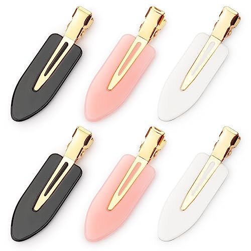 D 6-Piece No Crease Hair Clips for Makeup and Styling