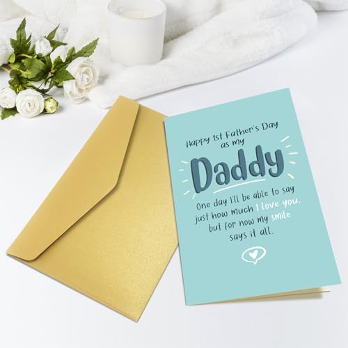 Cute 1st Father's Day Card - Funny & Heartfelt Surprise