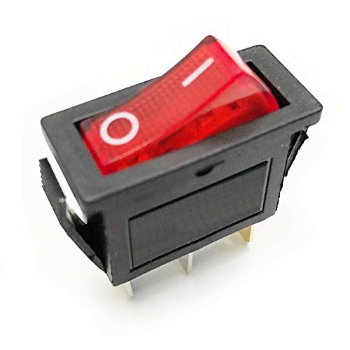 120V Lighted Rocker Switch for Electric Fireplaces - 120927-24 Replacement
