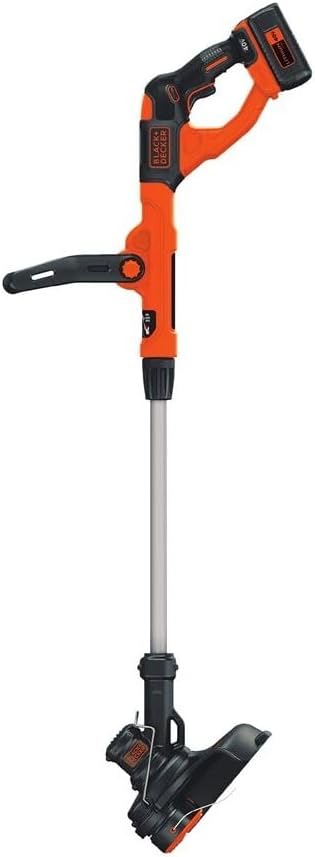 BLACK+DECKER 40V Max Cordless Sweeper & String Trimmer - Battery & Charger Included | Efficient Lawn Care