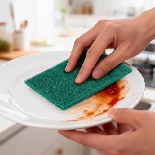 Ohlove 36-Piece Heavy Duty Non-Scratch Scouring Pads for Kitchen Cleaning
