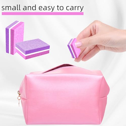 50 Pcs Mini Nail Buffer Blocks 100/180 Grit Sponge Files for Acrylic Nails