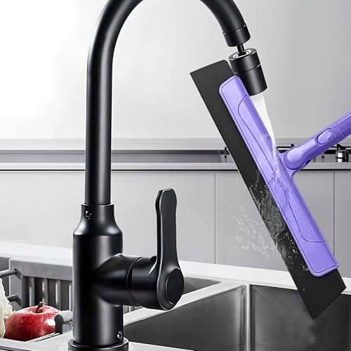 TRENNCHI 13" Floor Squeegee with 48" Adjustable Aluminum Handle