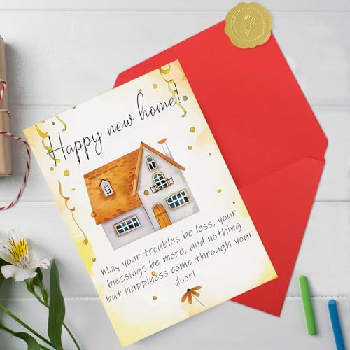 New Home Card - Double-Sided Housewarming Gift for Couples