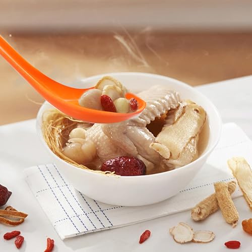 Anphly Melamine Soup Spoon - Heat-Resistant Deepened Spoon for Kitchen and Restaurant