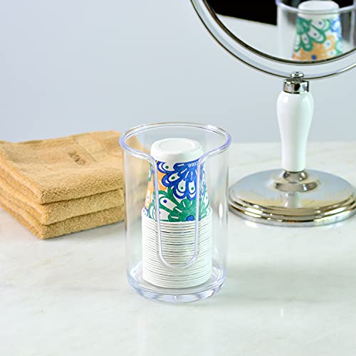 Youngever 2-Pack Clear Plastic Paper Cup Dispenser Holder
