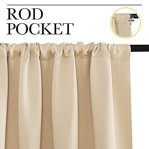 NICETOWN Blackout Curtains 34" x 40" - Thermal Insulated Drapes