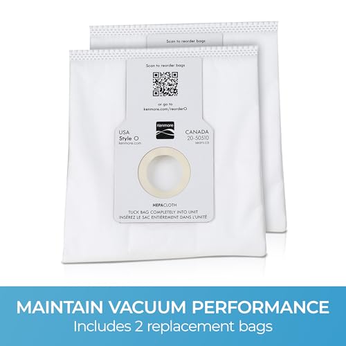 Kenmore Type O HEPA Vacuum Bags for Upright Vacuums - 2 Pack