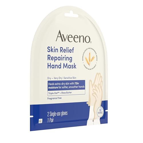 Aveeno Skin Relief Repairing Hand Mask Gloves - Triple Oat & Shea Butter