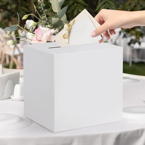 9.8'' White Card Box for Weddings, Parties & Events