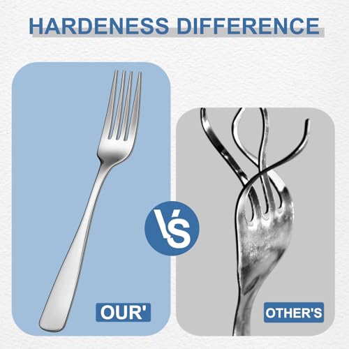 BEWOS 20-Piece Stainless Steel Silverware Set for 4 - Dishwasher Safe